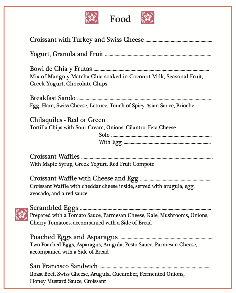Menu Page 4